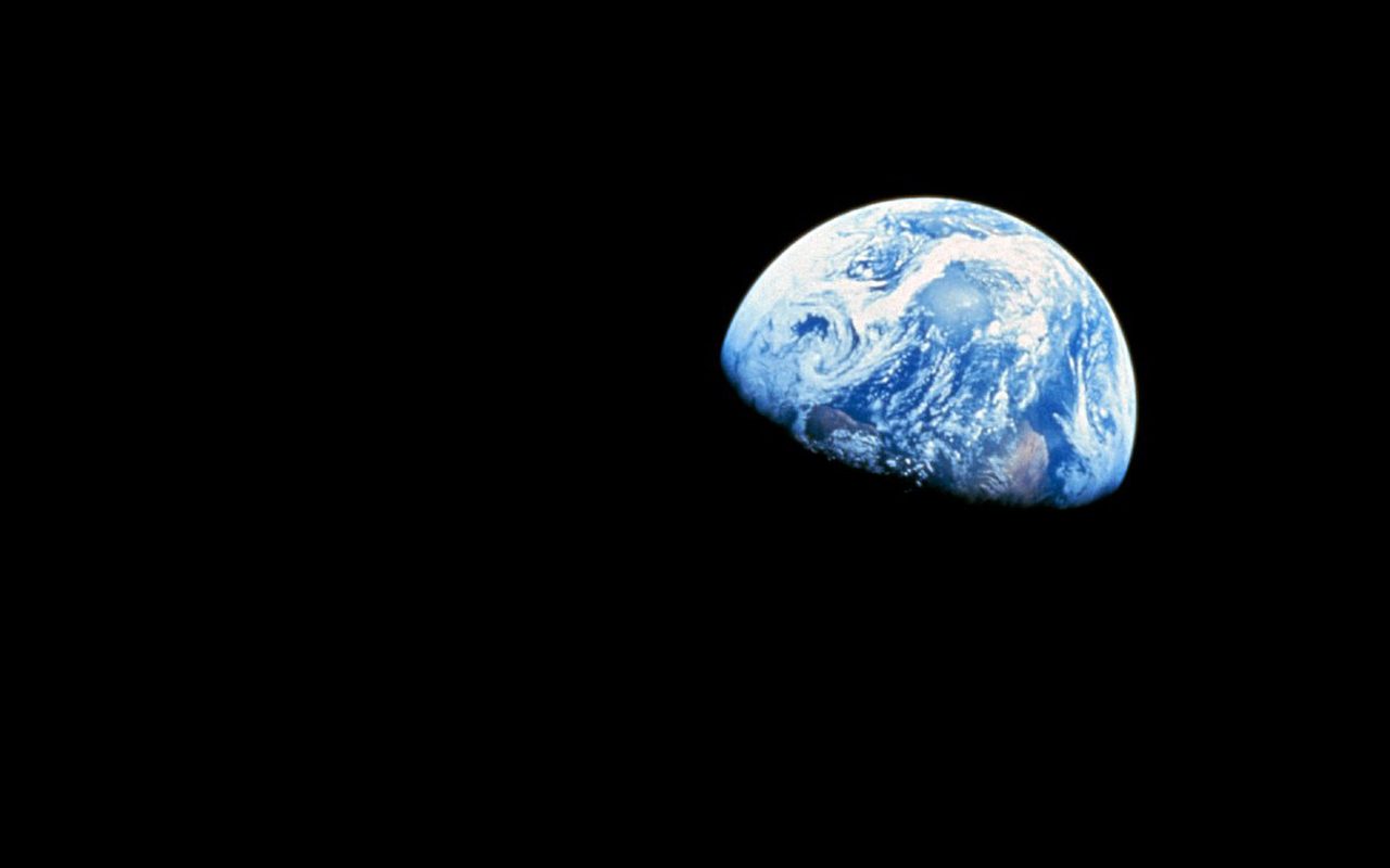 A Terra vista da Lua, foto da missão Apollo 8